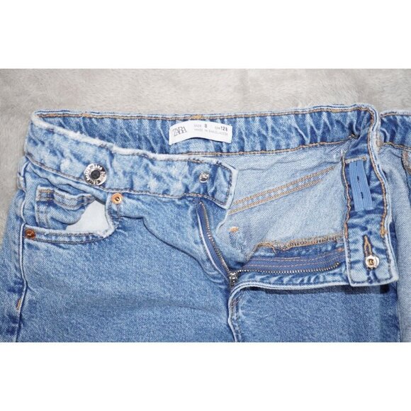 ZARA Kids Girls Denim Skort Skirt Waist size 8 - Picture 6 of 9